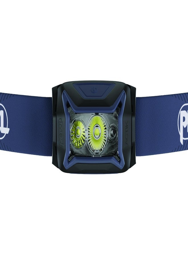 PETZL ACTIK Headlamp - Powerful 450 Lumen Light with Red Lighting, for Hiking, Climbing, Running, and Camping - Black - Image 2