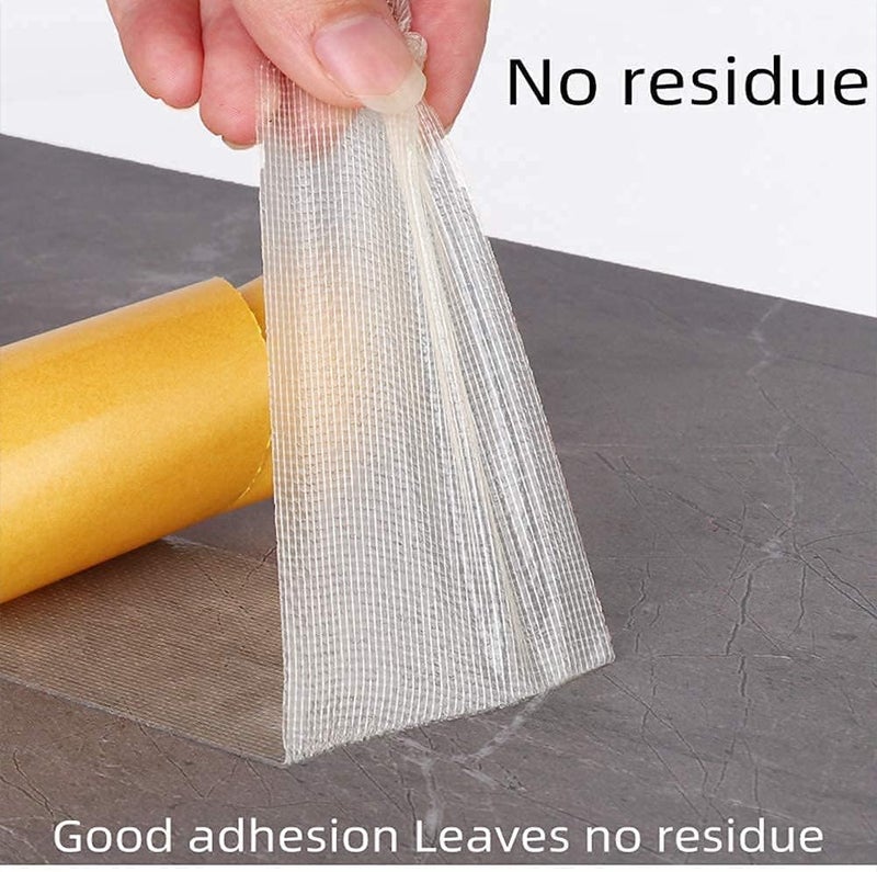 Samtrish Double Sided Carpet Tape Adhesive Keeps Rugs in Place on Carpet Super Strong Sticky Tape Non Slip Waterproof Removable Mesh Grid Suitable for Hardwood Floors mats3Cm X 10M - Image 5