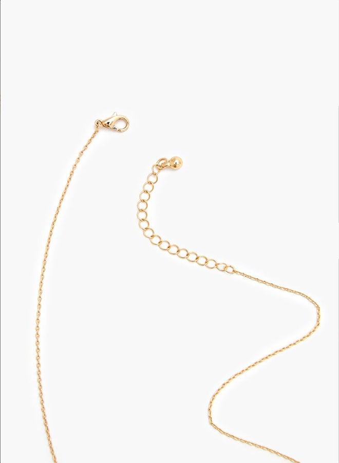 FOREVER 21 Rhinestone Zodiac Charm Necklace  - Image 2