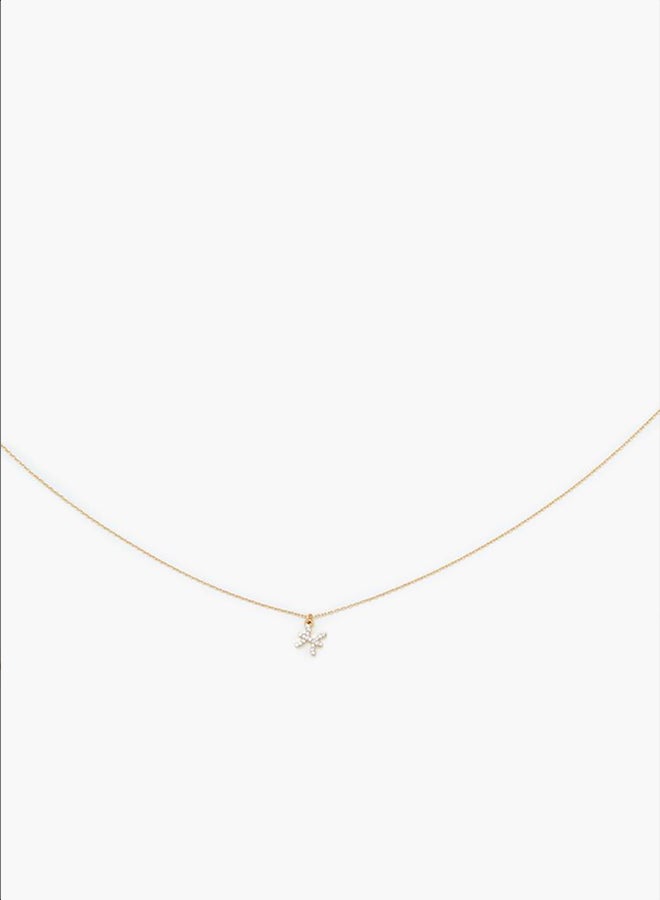 FOREVER 21 Rhinestone Zodiac Charm Necklace  - Image 4