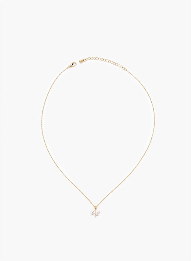 FOREVER 21 Rhinestone Zodiac Charm Necklace  - Image 3