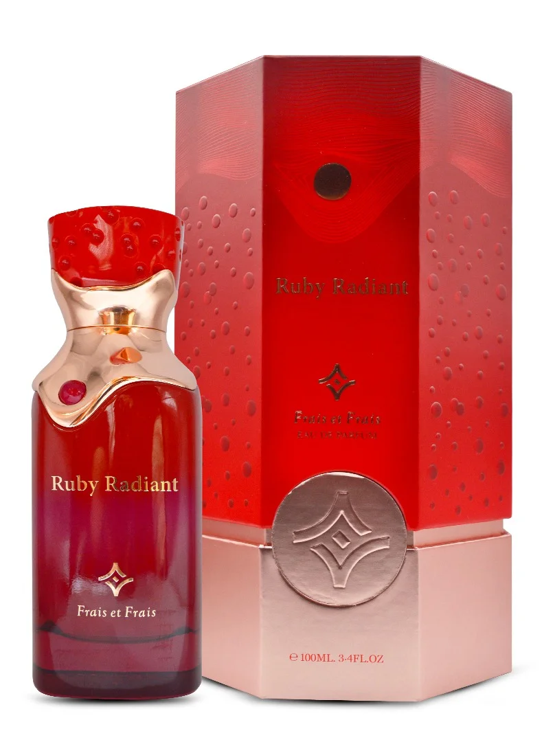 Frais Et Frais Frais Et Frais Ruby Radiant Perfume 100ML - Eau de Parfum - Unisex Oriental Floral Scent with Pink Pepper, Rose &amp; Tonka Bean