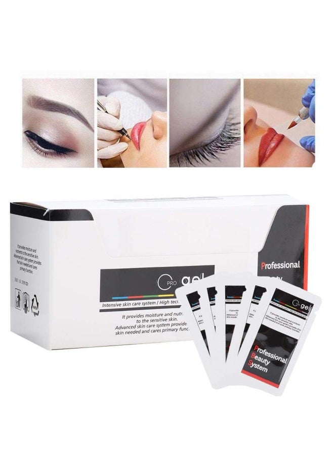 silvercnc - Tattoo Aftercare Cream, 100Pcs Portable Skin Care Semi-Permanent Eyebrow Lip Tattoo Healing Cream Tattoo Aftercare Scar Repair Cream for Makeup Tattoo - Image 1
