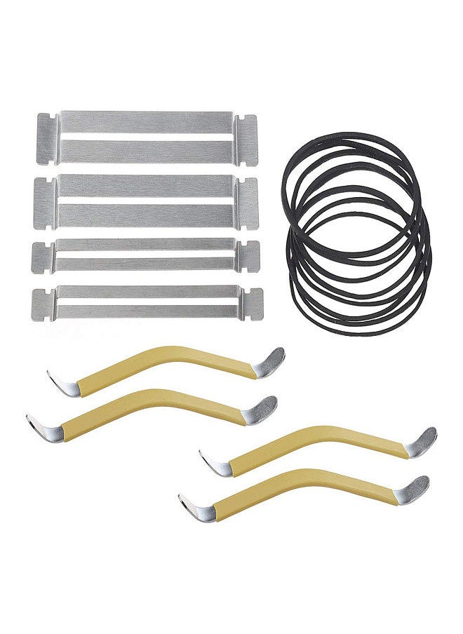 Generic - Guitar Rubber Coated String Spreaders Fingerboard Guard With Rubber Band Tool For Fretboard Cleaning Filing Polishing Or Repairs - Image 1