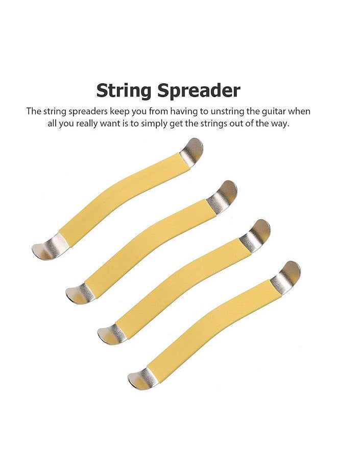 Generic - Guitar Rubber Coated String Spreaders Fingerboard Guard With Rubber Band Tool For Fretboard Cleaning Filing Polishing Or Repairs - Image 1
