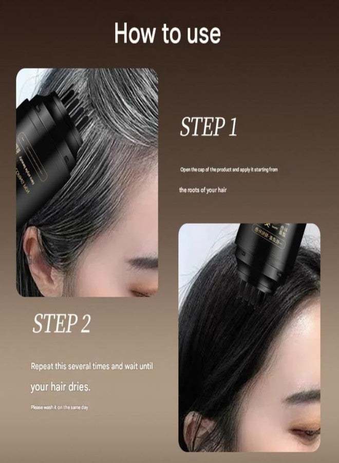 SANTALON 2 in 1 Hair Color Dye Stick Comb, Safe-And Waterproof and Sweat-Proof Hairs Dyes Comb,Instant and Best Hair Care, for Women & Men, Korean Hair Color Easy Application BLACK (BALCK) - Image 4