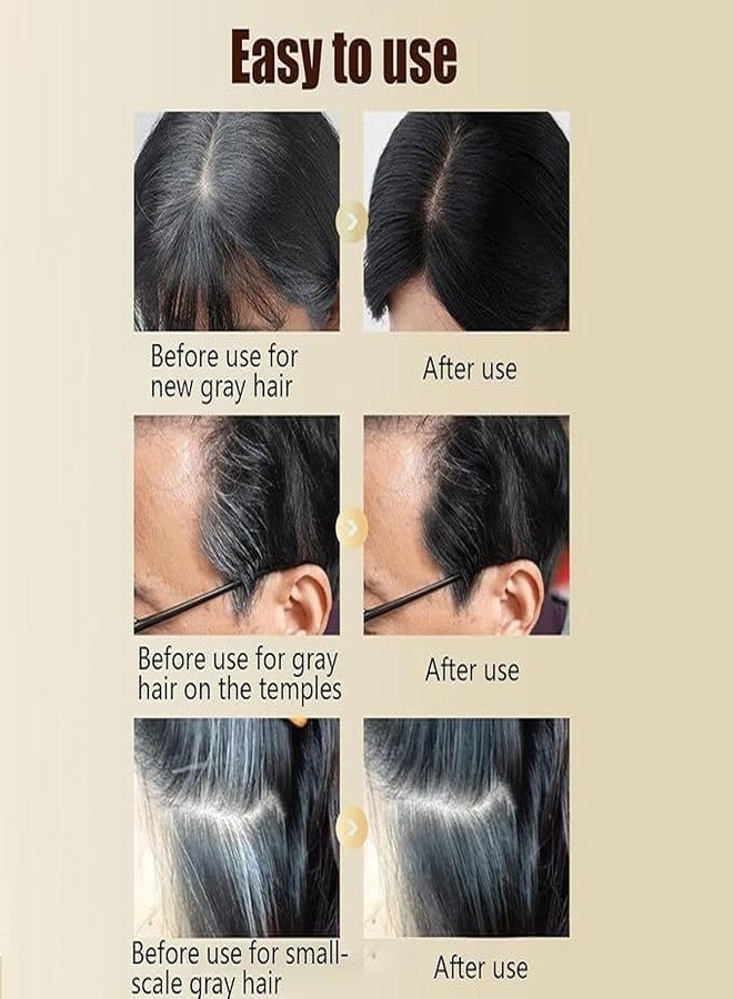 SANTALON 2 in 1 Hair Color Dye Stick Comb, Safe-And Waterproof and Sweat-Proof Hairs Dyes Comb,Instant and Best Hair Care, for Women & Men, Korean Hair Color Easy Application BLACK (BALCK) - Image 3