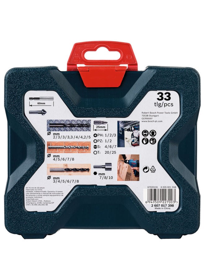 Bosch 33-piece Mixed Set, Round Shank Drill Bit Assortment - Image 2