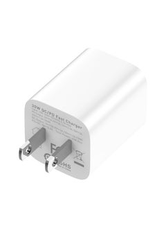 إل دينو LDNIO A2317C شاحن حائط سريع بقابس أوروبي مع كابل Lightning ومنفذ USB من النوع C بقدرة 30 وات - أبيض  - Image 5