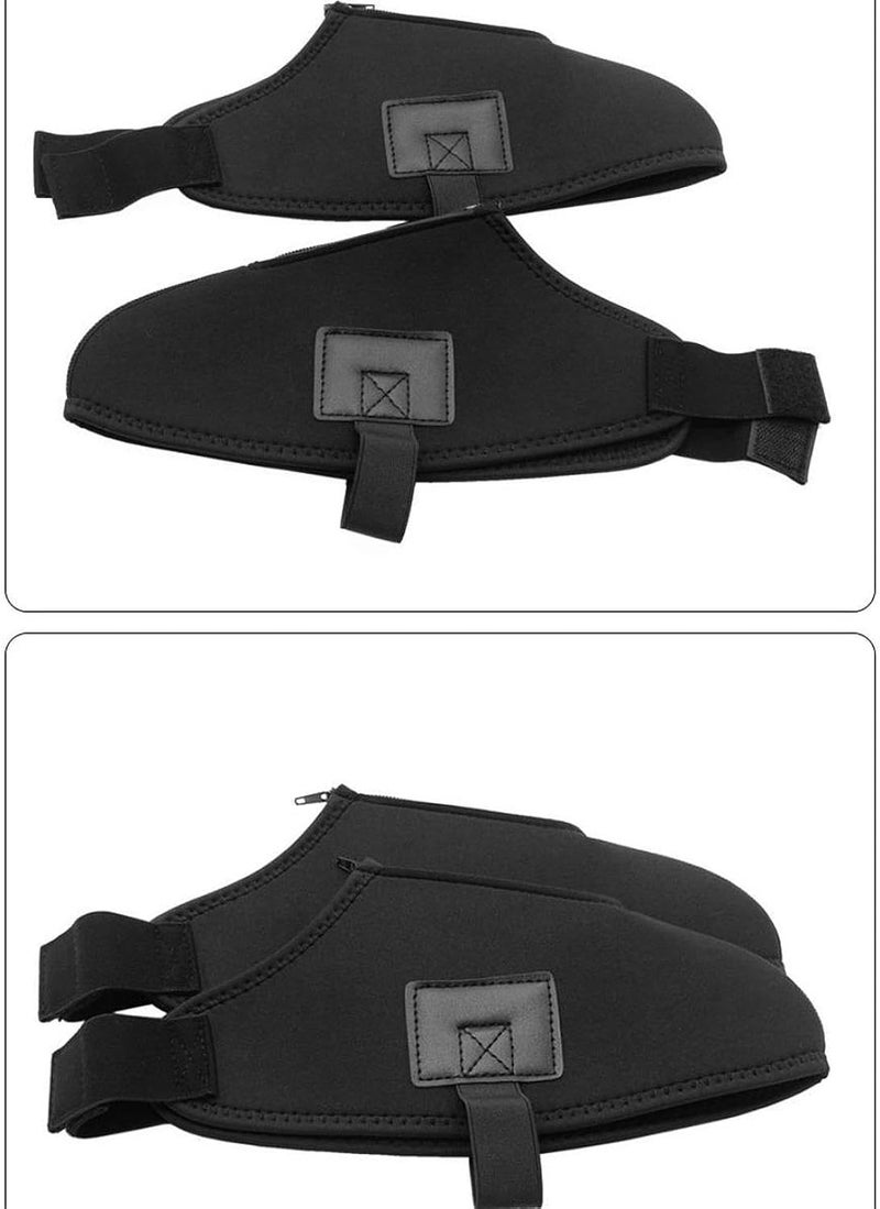 1 Pair Ski Boot Covers Keep Warm Windproof Protection Gifts for Skiers - Image 5