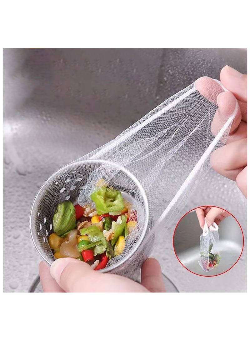 100-Pieces Sink Garbage Filter Bag White  - Image 2