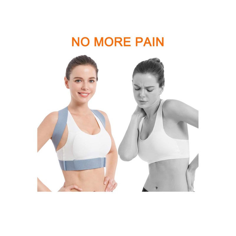 Zikra Back Support Posture Corrector Back Brace Posture Corrector for Women Men Fully Adjustable Back Brace Comfortable Posture Support for Back Neck and Shoulder Relief - Image 4