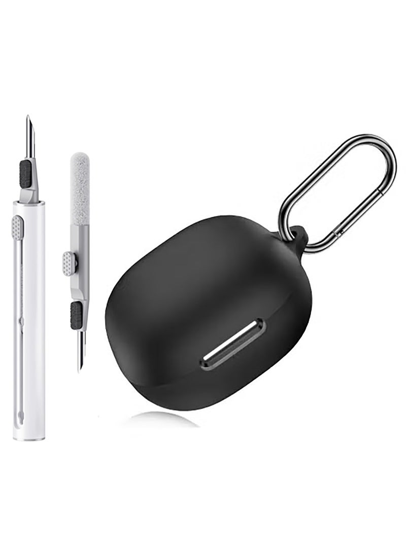 Silicone Case for Anker Soundcore P40i Case Cover with Keychain/Cleaner Kit (Black)  - Image 1