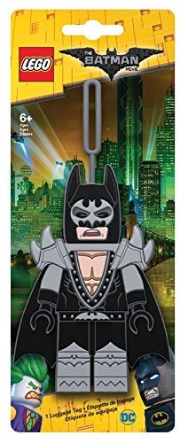Lego Batman Movie Glam Rocker Batman Silicone Luggage Bag Tag for Travel, Gym, School, or Backpack - Image 2