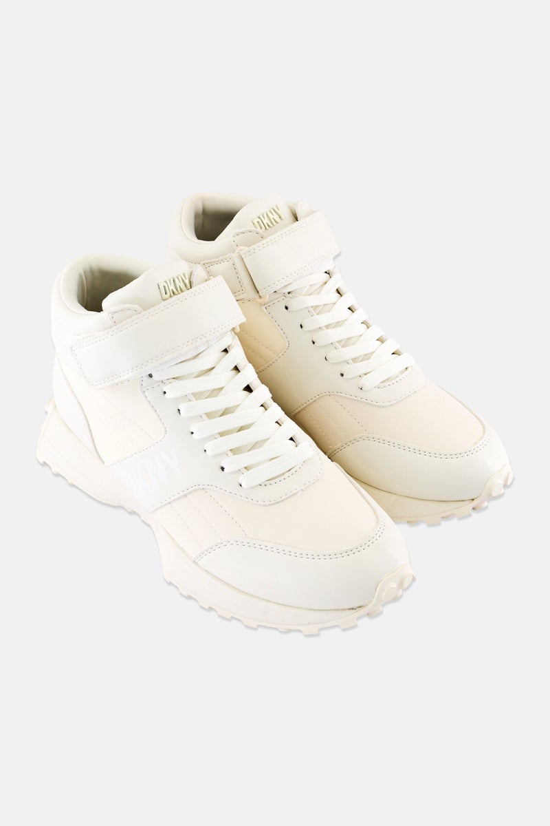 DKNY Women Neomi -Lace up Shoes, Cream - Image 2