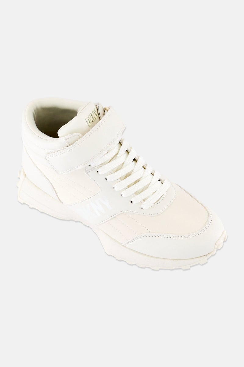 DKNY Women Neomi -Lace up Shoes, Cream - Image 1