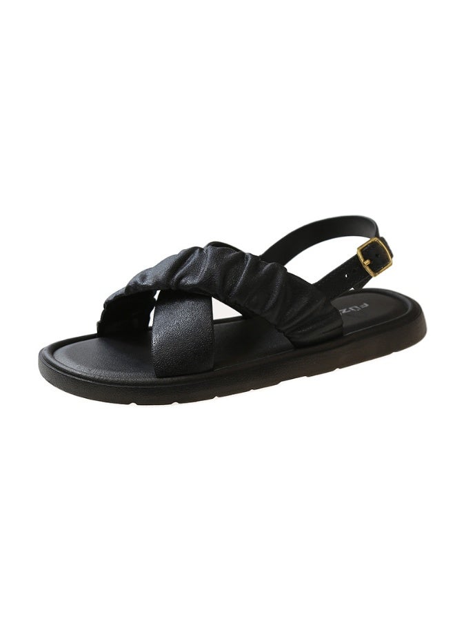 NIBEMINENT Trendy Summer Girls Sandals Waterproof Comfortable Beach Shoes Anti-slip Outside Sandals  - Image 1