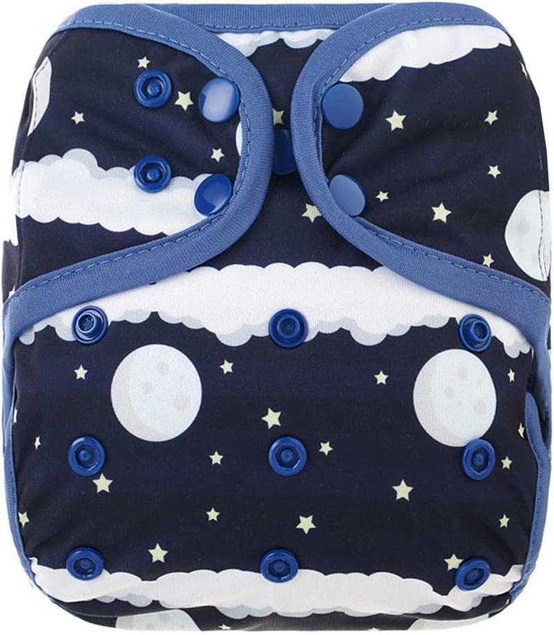 OsoCozy One Size Cloth Diaper Covers - Adjustable Snap Fit & Double Leg Gussets for Baby Boys & Girls from 8-35 Pounds. Use with Prefold, Flat or Fitted Cloth Diapers or Snap-in Inserts. - Image 1