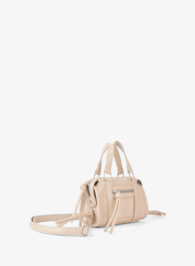 Women's Mimosa Vizon Zipper Closure Small Size Adjustable Strap Hand and Shoulder Bag.