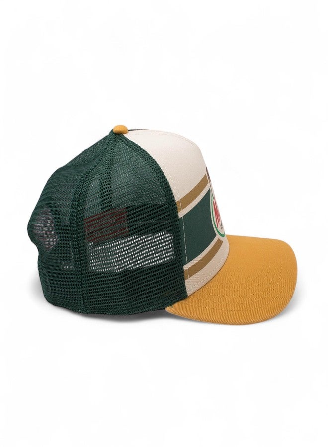AMERICAN NEEDLE Mack Trucks Officially Licensed Sinclair Trucker Apparel Adjustable Baseball Hat, Dark Green/Ivory/Mustard (21001A-MACKT-DGIM) - Image 5