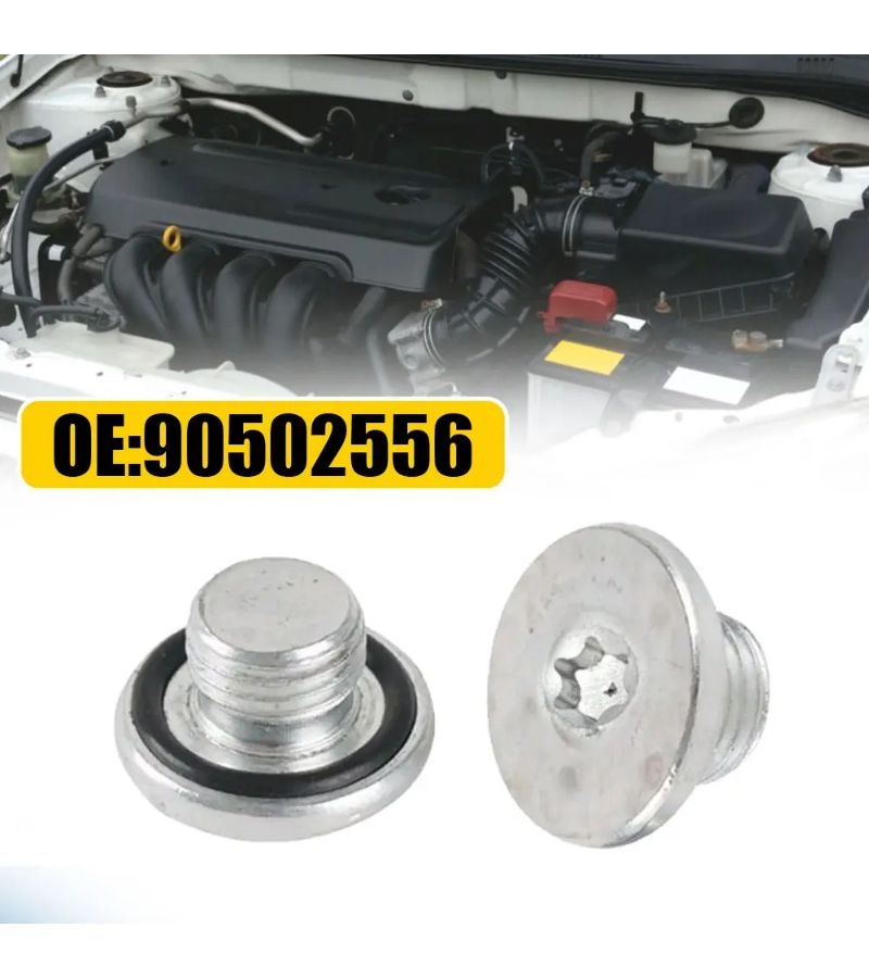 قطعتان من سدادة تصريف زيت المحرك المعدنية M14x1.5 بديلة لسيارات شيفروليه إبيكا وكروز وماليبو - ملحقات السيارة - Image 3
