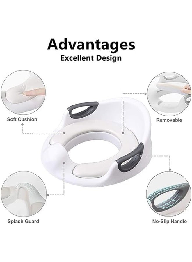 فوغماكس مرحاض التدريب على النونية مقعد الأطفال الأطفال الأولاد الفتيات مرحاض حلقة مع مقبض مع مسند - Image 2