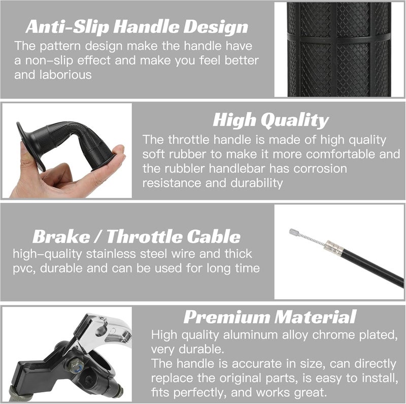 YOXUFA Mini Bike Throttle and Brake Lever Assembly - Image 5