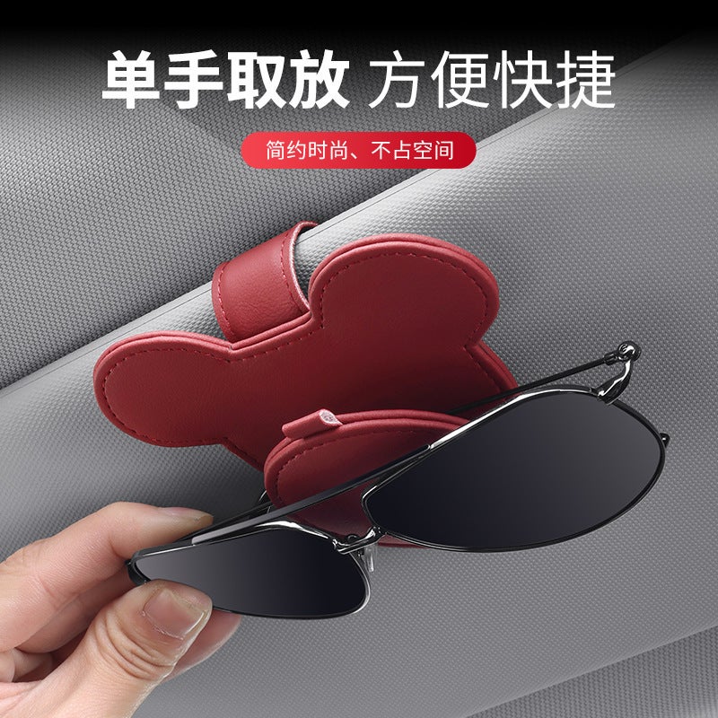 Car Sun Visor Glasses Clip Multifunctional Card Holder Storage Car Sunglasses Storage Car Creative Bill Holder - Image 3