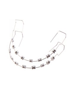 HaLunhi Temporary Dental Decorations With Metal Wires，Metal Brackets And Orthodontic Ligatures，Props For Orthodontists To Explain，Props for Dental Students to Practice （White）  - Image 1