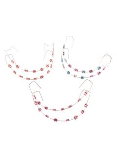 HaLunhi Temporary Dental Decorations With Metal Wires，Metal Brackets And Orthodontic Ligatures，Props For Orthodontists To Explain，Props for Dental Students to Practice （White）  - Image 5
