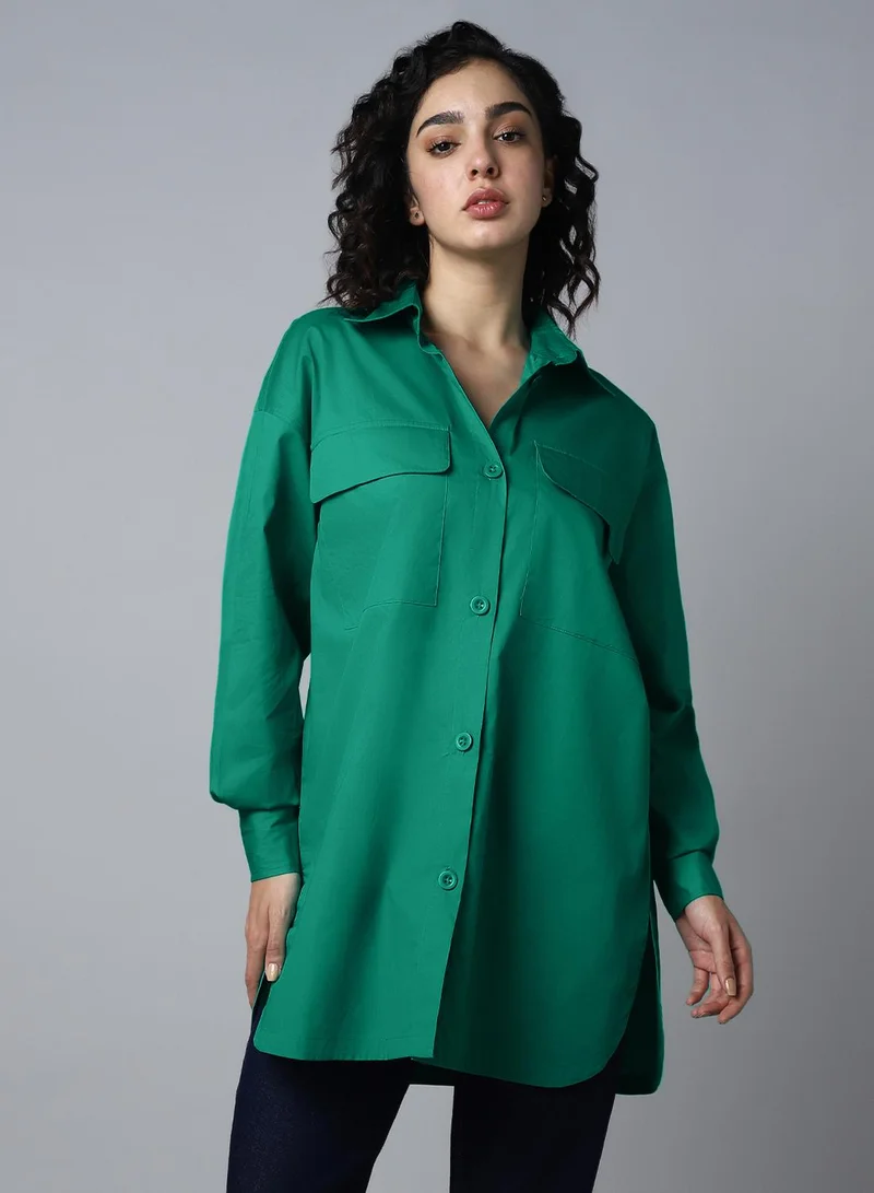 هاي ستار Women's Casual Cotton Shirt
