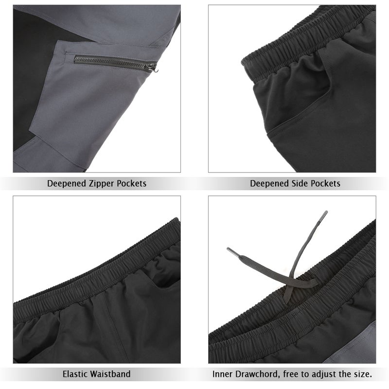 Men 3D Padded Mountain Bike Cycling Shorts Breathable Loose-Fit Outdoor Sports MTB Cycling Running Shorts - Image 5