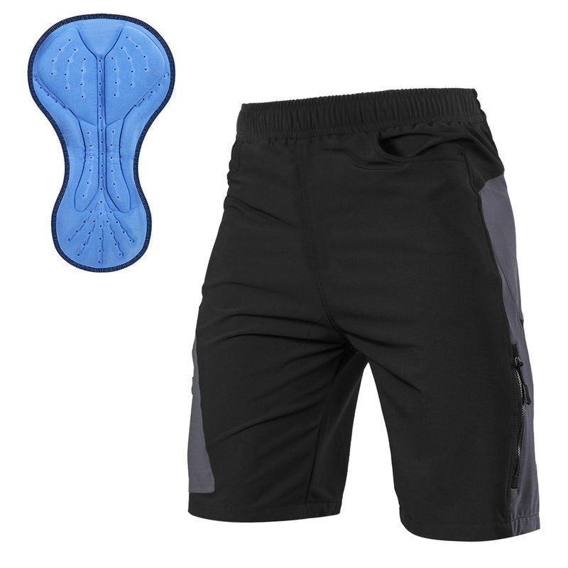 Men 3D Padded Mountain Bike Cycling Shorts Breathable Loose-Fit Outdoor Sports MTB Cycling Running Shorts - Image 1