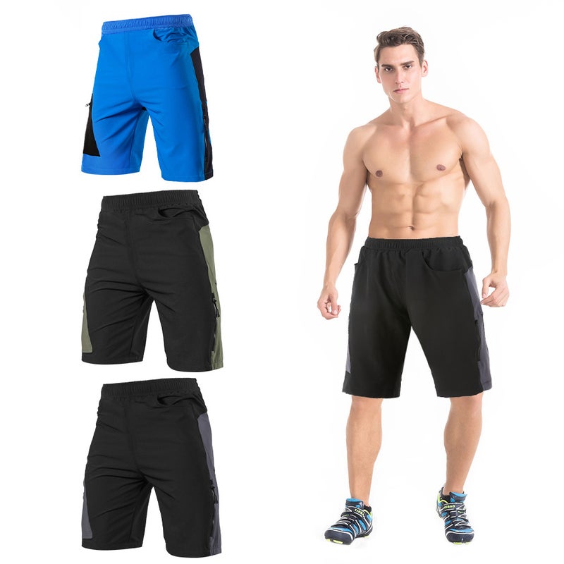 Men 3D Padded Mountain Bike Cycling Shorts Breathable Loose-Fit Outdoor Sports MTB Cycling Running Shorts - Image 3