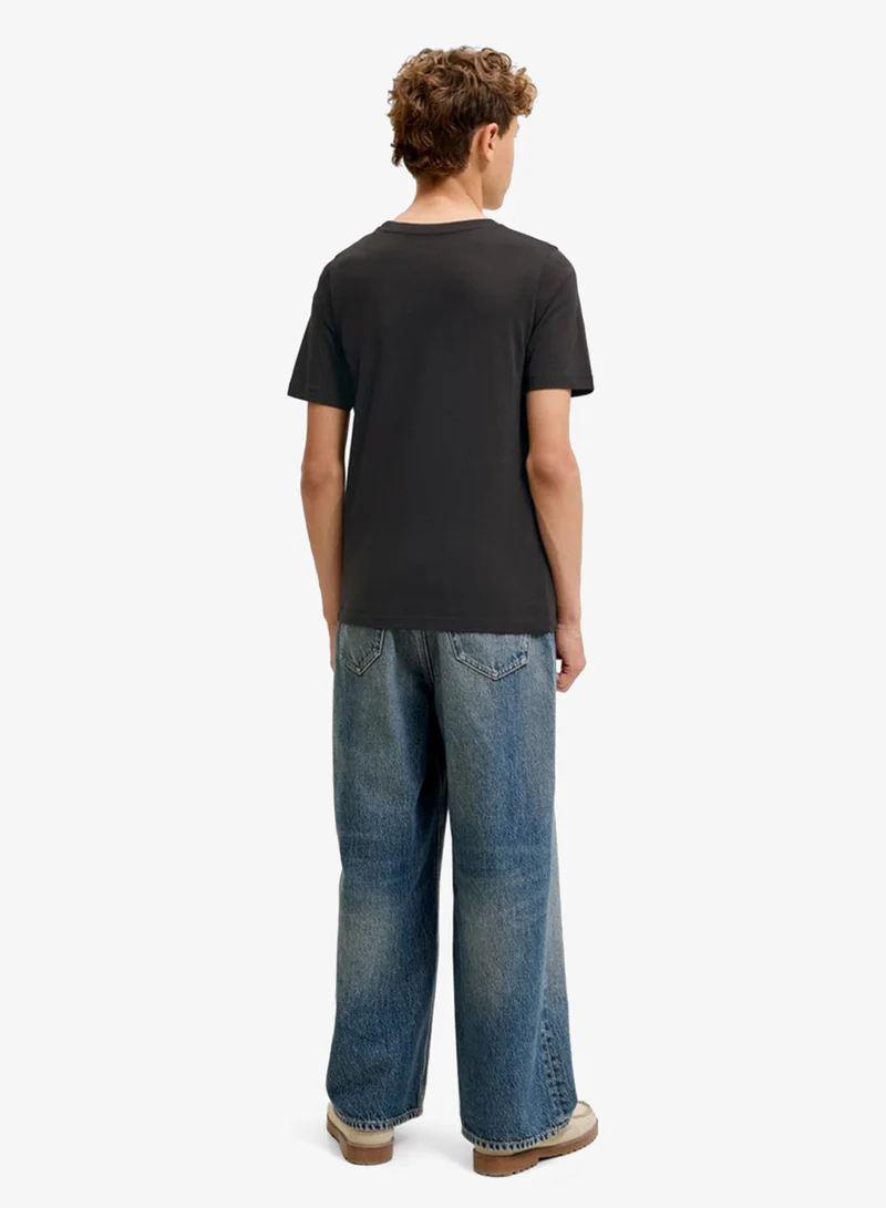 Jack & Jones Junior Youth Box Logo Short Sleeve T-Shirt