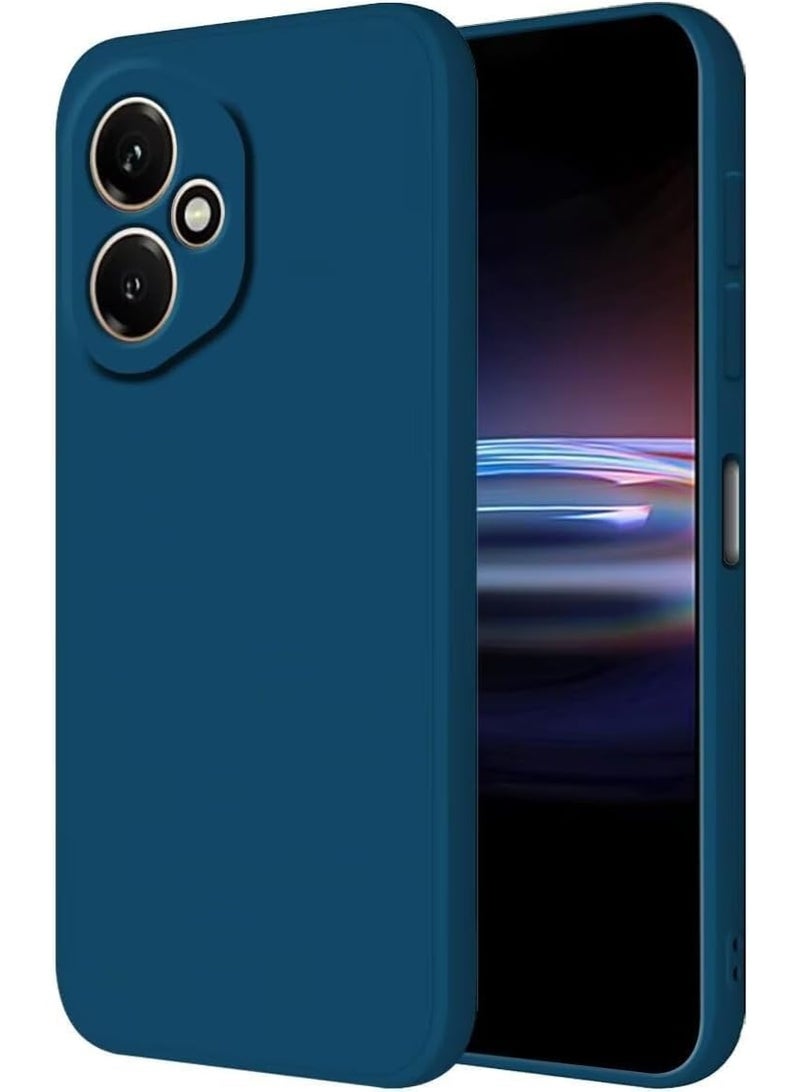 جراب حماية لهاتف Honor 400 5G (6.55 بوصة)، مصنوع من السيليكون السائل TPU، مزود بغطاء سيليكون للحماية من السقوط. (أزرق) - Image 1