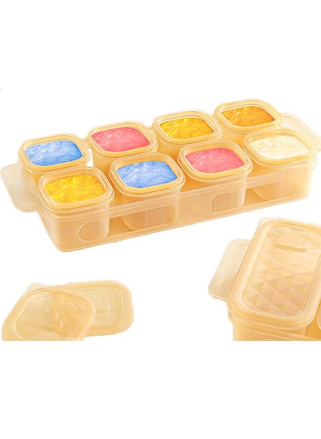 Doctor Ma Dr. Ma Baby Food Storage Container With Freezer Compartment, Infant Meat Puree Container, Silicone Steaming Mold, Nano Color - Image 3