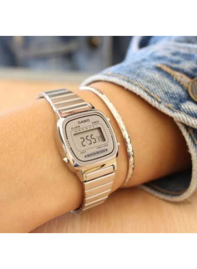 CASIO Stainless Steel Digital Wrist Watch LA670WA-7DF - Image 2