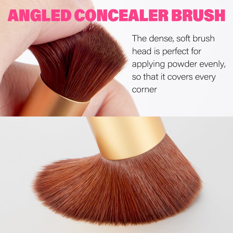 efly Dual-Ended Hair Makeup Brush - Precision Hairline Powder With Sponge Tip For Seamless Blending - Root Touch Up & Hair Contour - Image 4