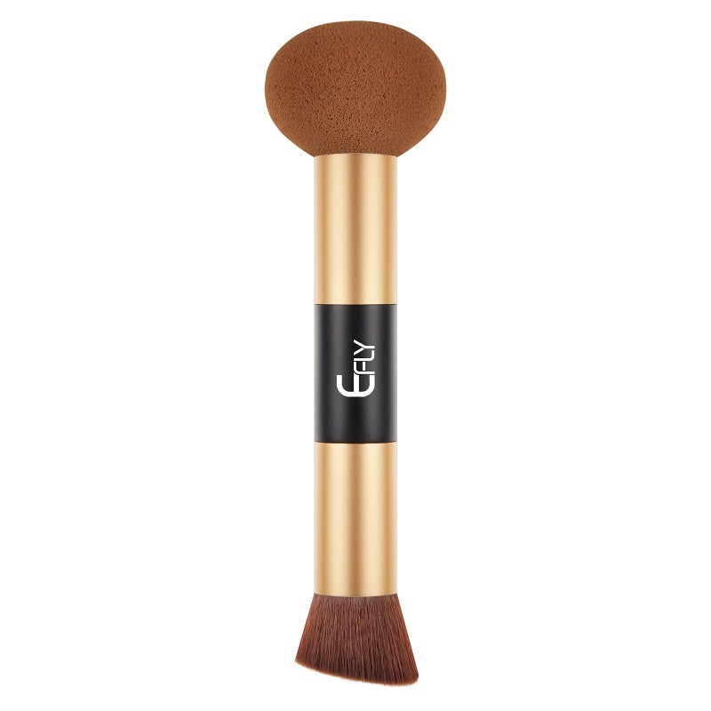 efly Dual-Ended Hair Makeup Brush - Precision Hairline Powder With Sponge Tip For Seamless Blending - Root Touch Up & Hair Contour - Image 1