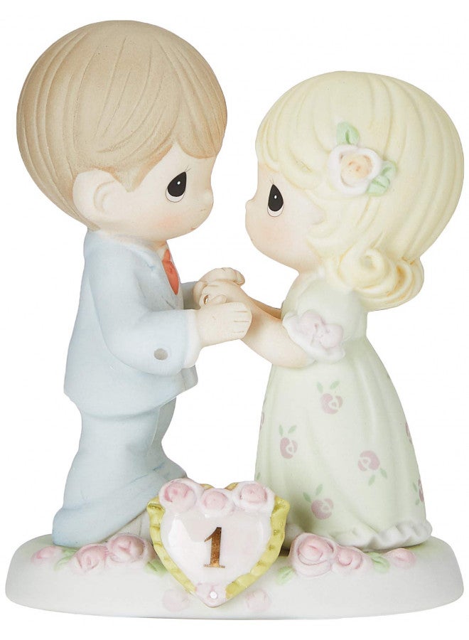 Precious Moments Precious Moments, A Whole Year Filled With Special Moments, 1st Anniversary, Bisque Porcelain Figurine, 115910,Multicolor - Image 1