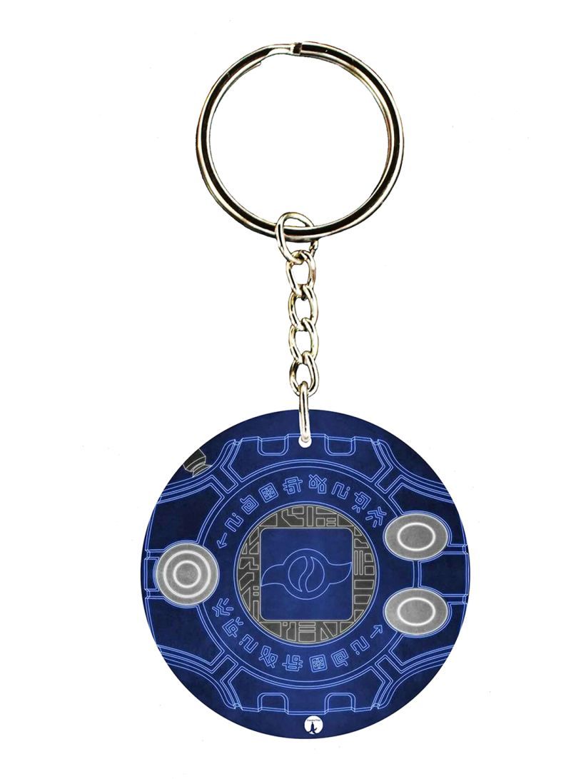 Double Side Anime Digimon Printed Keychain
