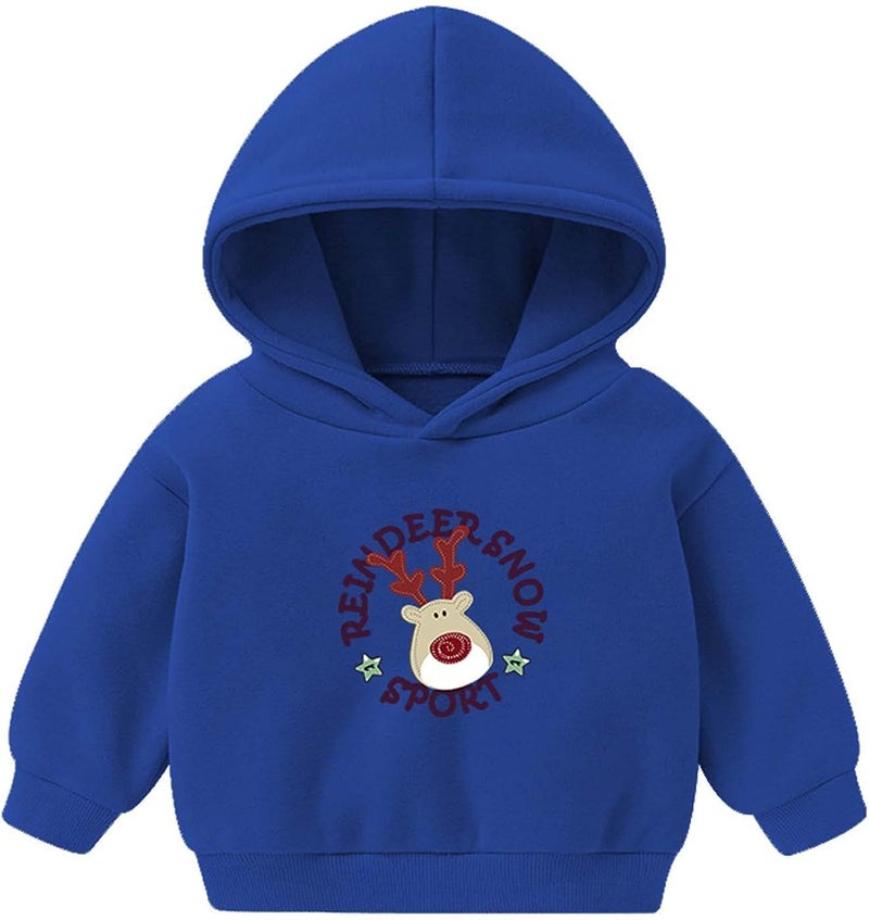 cheekyglo Fall Thin Hoodies Coat for Toddler Boys Girls,Winter Jacket Outerwear,Warm Santa Print Hoodie for Baby Children 2-6T - Image 1