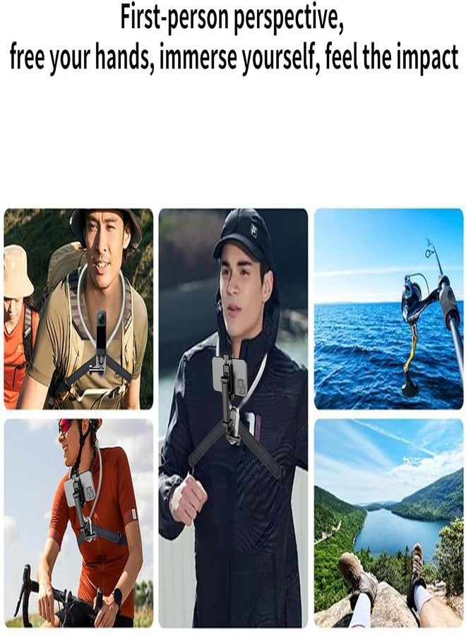 SHOPEE Neck Phone Holder for Bed Video Recording POV Camera Phone Chest Mount for Go-pro Neck Mount [2025 Upgrad No.1] for iPhone Samsung 4-7 Inch Phones Akaso Insta360 Dji360 Other Action Cameras - Image 4