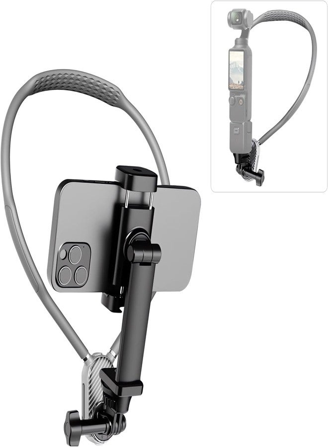 SHOPEE Neck Phone Holder for Bed Video Recording POV Camera Phone Chest Mount for Go-pro Neck Mount [2025 Upgrad No.1] for iPhone Samsung 4-7 Inch Phones Akaso Insta360 Dji360 Other Action Cameras - Image 1