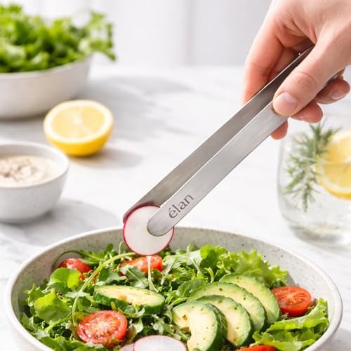 Elan Stainless Steel chimta,Tong for Serving for Food pratha Salad and chapati | Ideal for Kitchen, Dining Table Daily use Utility - Image 1
