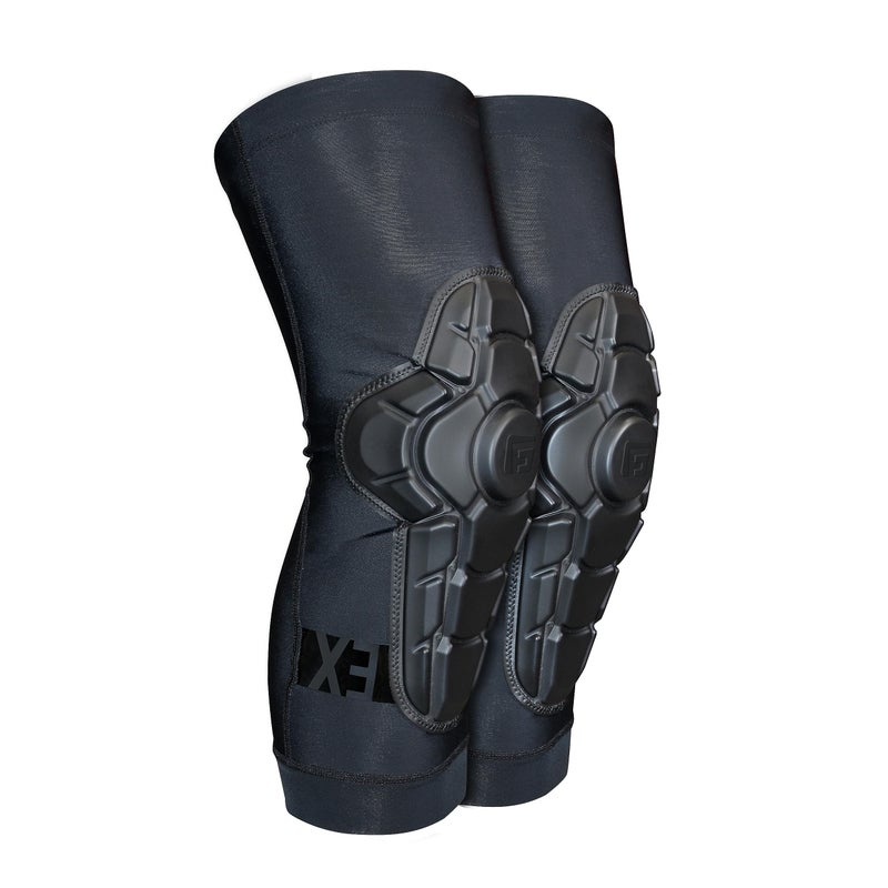 G-Form Pro-X3 Mountain Bike Knee Guards - Biking Knee Guards for Athletes - Knee Compression Sleeve for Mountain Biking & More - Protection Pads for Knee Support - Triple Matte Black, XS - Image 1