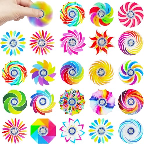 TGIQROVE 100Pack Fidget Spinners for Kids Fidgets Toys Bulk for Adults Valentines Day Gifts Anxiety Toys Stress Relief Fidgets Valentines Basket Stuffers Classroom Prizes Colorful 100 Pack - Image 1