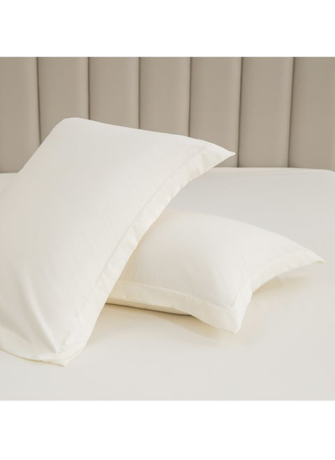 Microfiber Pillowcases 2-Pcs Soft Pillow Cover (50 x 75 CM) With Envelope Closure (Without Pillow Insert),Light Beige