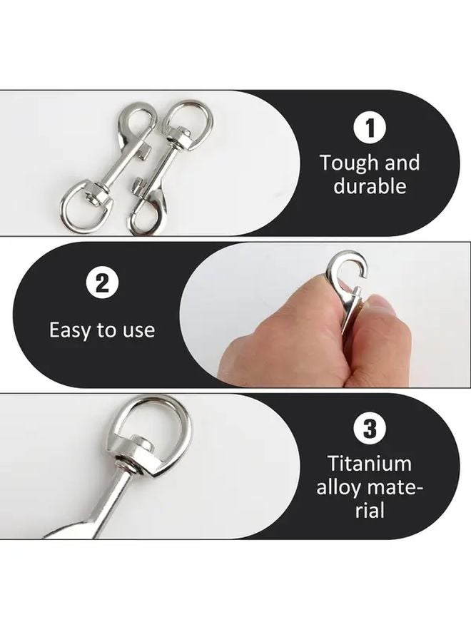 6pcs Zinc Alloy Rotating Snap Hook for Pet Leashes Camping Hammocks Keychains - Image 4